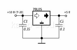 78L05 схема включения