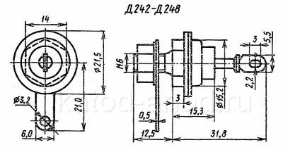 Диод Д242, Д243, Д245, Д246, Д247, Д248