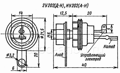 Тиристор КУ202, 2У202