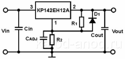 Схема КР142ЕН12А