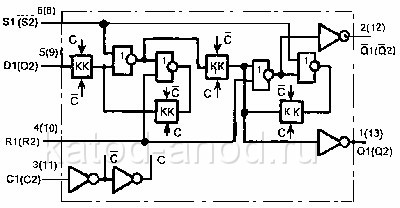 D-триггер микросхемы К561ТМ2