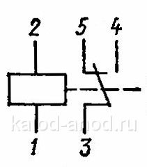 Принципиальная электрическая схема реле РЭС-15