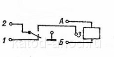 Реле РЭС55а (электрическая схема)