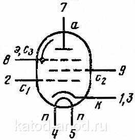 Схема 6Ж9П