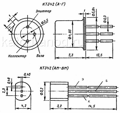 Транзистор КТ342