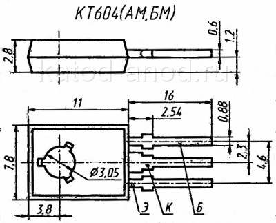 Транзистор КТ604AM